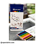 مداد رنگی پارس 12 رنگ جعبه مقوایی