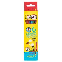 خرید مداد رنگی 6 رنگ آریا