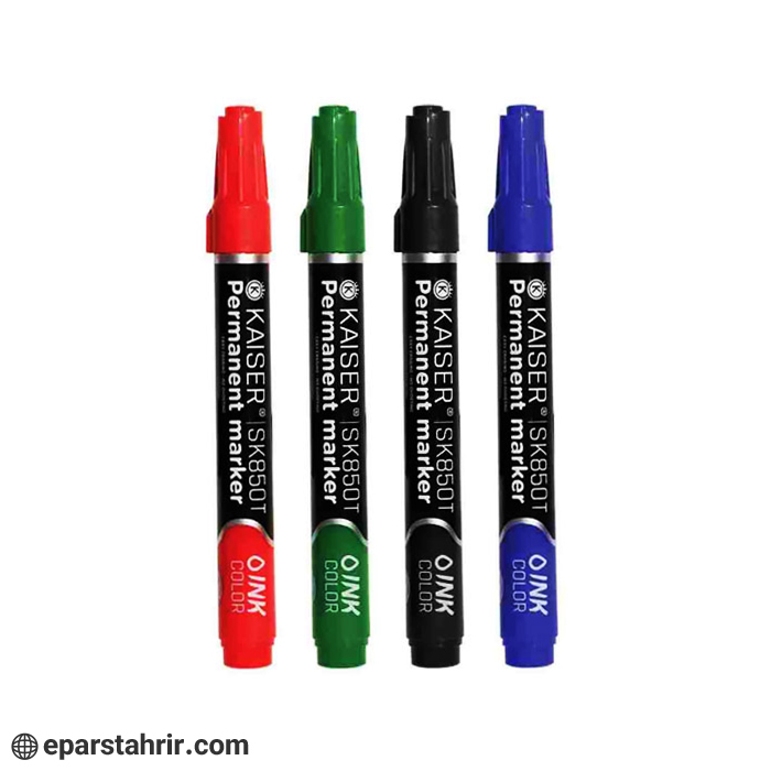 kaiser-sk850t-regular-flat-tip-marker-pack-of-12 ماژیک معمولی نوک تخت کایزر SK850T (بسته 12 عددی)
