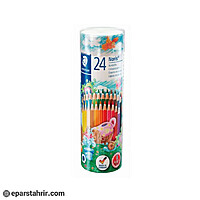 مداد رنگي استدلر 24 رنگ جعبه استوانه اي