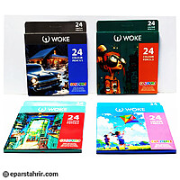 مداد رنگی ووک 24 رنگ جعبه مقوایی 6 گوش کد 24-9403