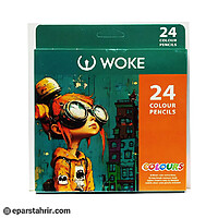 مداد رنگی ووک 24 رنگ جعبه مقوایی 6 گوش کد 24-9403