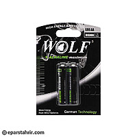 باتری قلمی ولف آلکالاین WOLF (بسته 2 عددی)