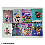 دفترچه يادداشت منهاج 1/16 جلد سخت