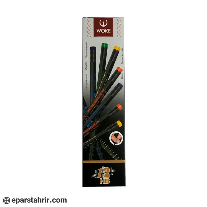 black-vook-triangular-pencil-with-eraser-code-20013 ووک 20013