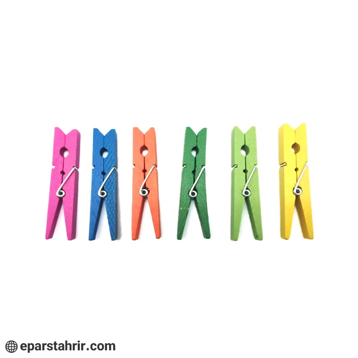 colored-wooden-clip گیره چوبی رنگی
