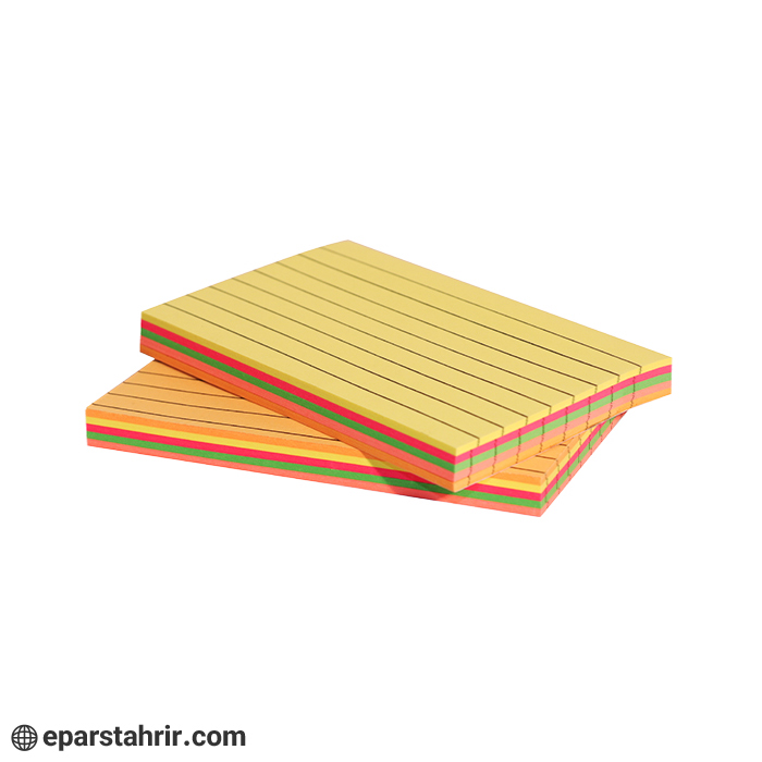 کاغذ یادداشت کایزر(SK384) لبه چسبی 4*3 خط دار