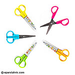 قیچی صریر فلزی غلاف دار (بسته 24 عددی)