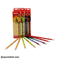 مداد مشکی طرح حیوانات پنتر (بسته 12 عددی)