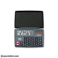 ماشين حساب 8 رقم جيبي درب دار E39218 دلی