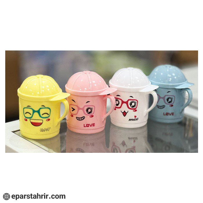 hamed-plast-hat-shaped-glass-with-handle ليوان كلاهدار دسته دار حامد پلاست
