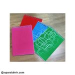 دفترچه یادداشت کارن 1/8 طلقی فنری