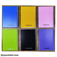 دفتر نوین 100 برگ جلد ساده فنری p.p