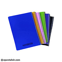 دفتر نوین 100 برگ جلد ساده فنری p.p