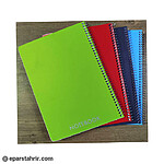 دفتر نوین 50 برگ طلقی فنری جلد ساده P.P