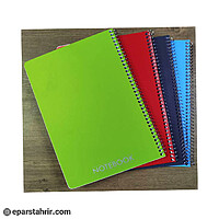 دفتر نوین 50 برگ طلقی فنری جلد ساده P.P