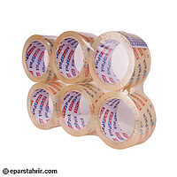 چسب پهن پارس 90 یارد کدP1300 (بسته 6 عددی)