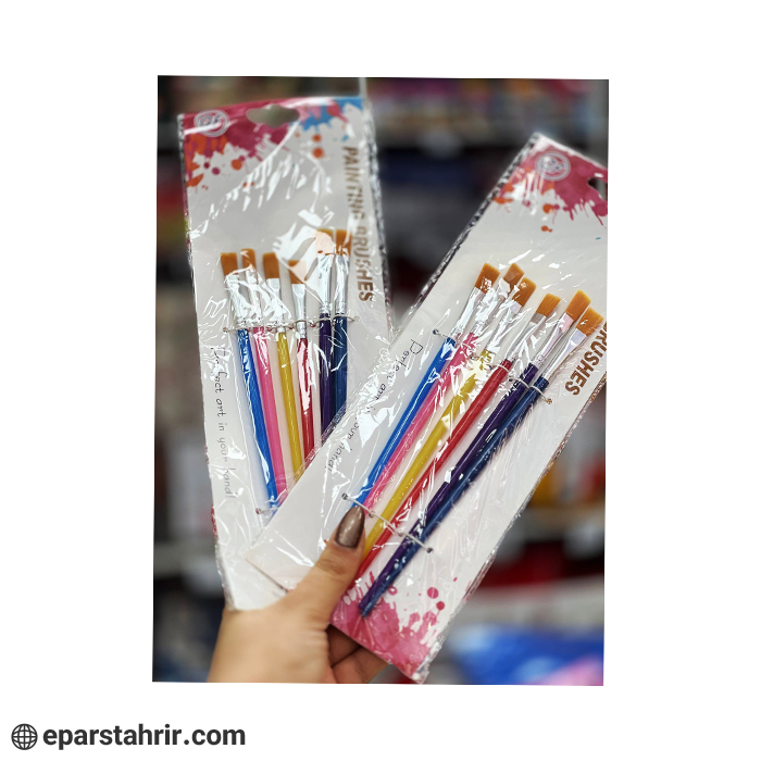 numbered-brushes-pack-of-6 قلمو شماره دار (بسته 6 عددی)
