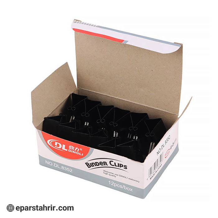 گیره دوبل سایز DL-51 کد 8351 (بسته 12 عددی)