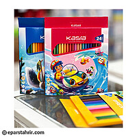مداد رنگی کسری 24 رنگ جعبه مقوایی