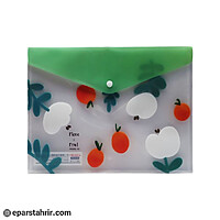 پوشه پلاستیکی A4 دکمه دار طرح دار کدDL5187 (بسته 12 عددی)