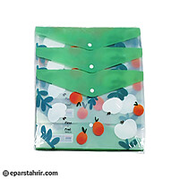 پوشه پلاستیکی A4 دکمه دار طرح دار کدDL5187 (بسته 12 عددی)