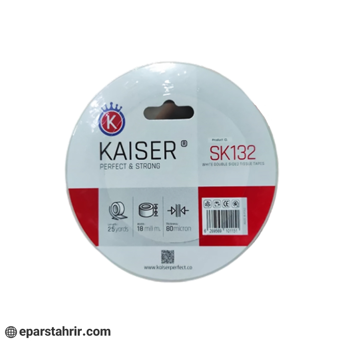 چسب دوطرفه کایزر SK132 سلولزی (بسته 6 عددی)