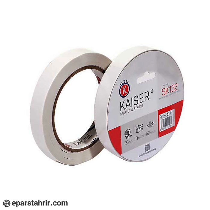 چسب دوطرفه کایزر SK132 سلولزی (بسته 6 عددی)