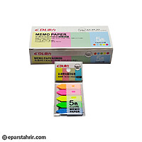 يادداشت لبه چسبي فلشی DL-5941 (بسته 5 رنگ)