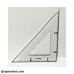 گونیا صریر 45 درجه بزرگ (بسته 12 عددی)