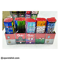 مداد قرمز کویلو طرح دار (بسته 72 عددی)