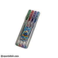 خودکار اکلیلی ژله ای 4 رنگ جعبه طلقی