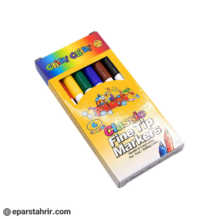 ماژیک نقاشی چیکی چیکی 6 رنگ