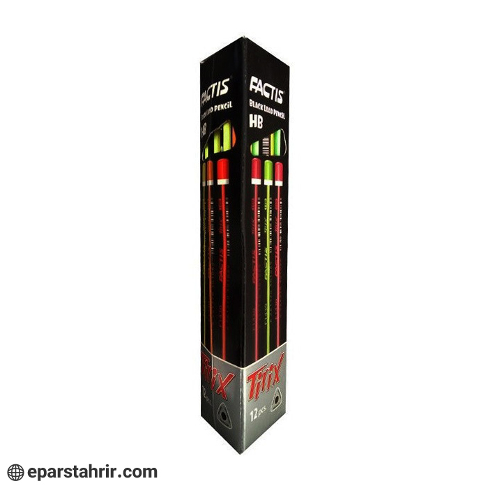 factis-tirix-black-pencil-pack-of-12-3 مداد مشكي فكتيس مدل TIRIX(بسته 12 عددی)