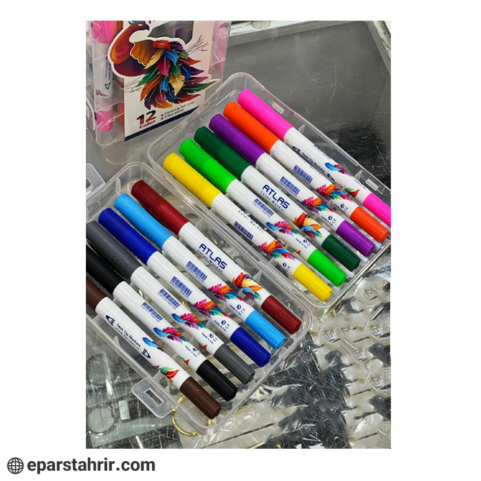 ماژيک نقاشي اطلس 12رنگ