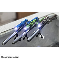 روان نويس چراغ دار طرح تفنگ ارتشي کد5-1109 (بسته 30 عددي)