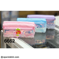 جامدادي پارچه اي دو زيپ كد 6662