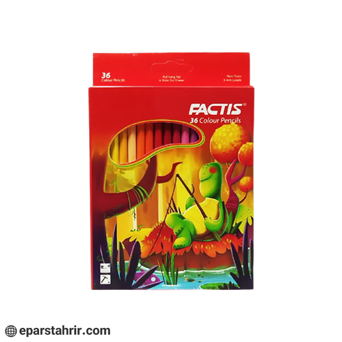 مداد رنگی فکتیس 36 رنگ جعبه مقوایی