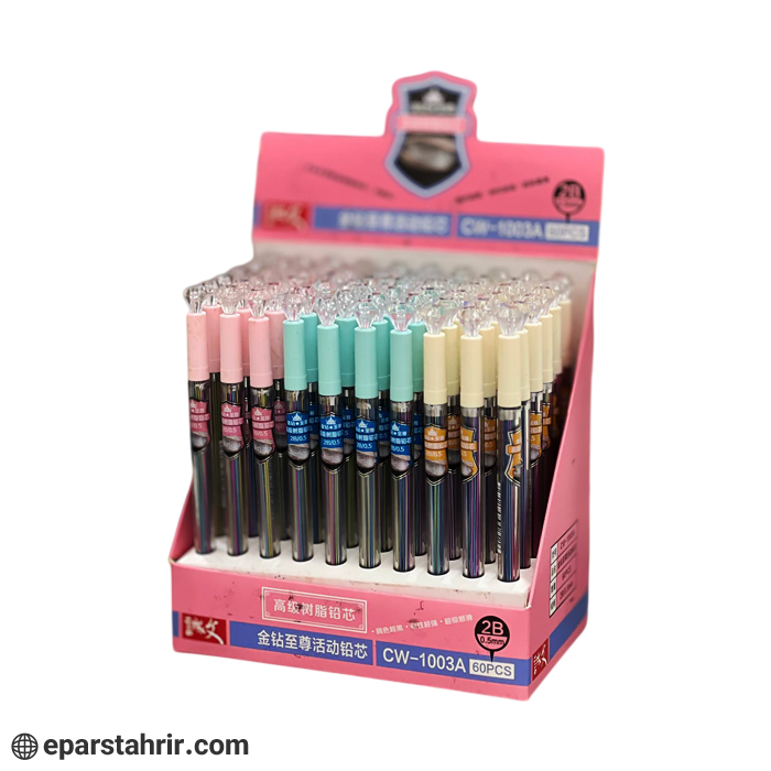 long-colored-pencil-tip-code-1003-pack-of-60 نوک اتود رنگی بلند كد 1003 ( رگلام 60 عددی)