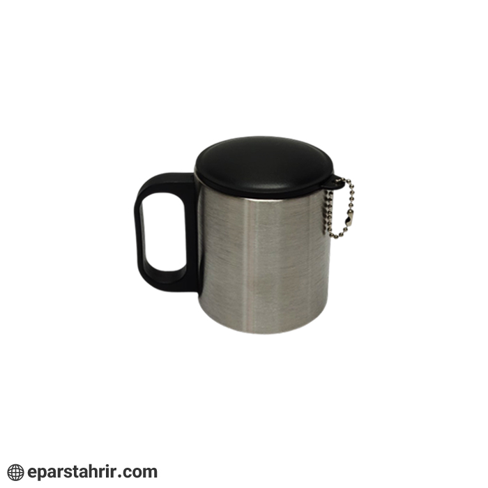 لیوان استیل درب دار