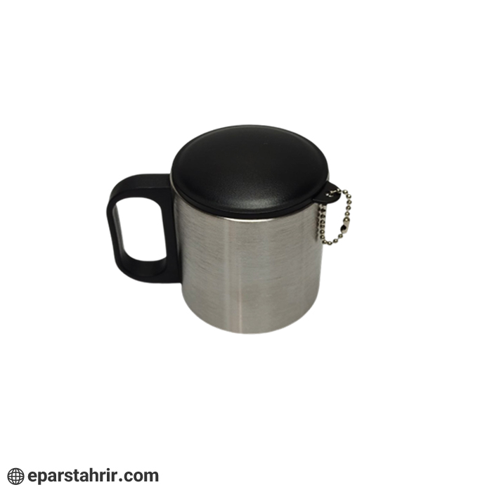 لیوان استیل درب دار