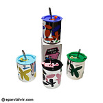 ماگ استیل نی دار 530 میل کد 1005/4