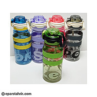 قمقمه اسپورت شفاف نی دار