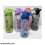 قمقمه اسپورت شفاف نی دار