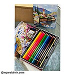 مدادرنگي برند آپيج 12 رنگ جعبه فلزي