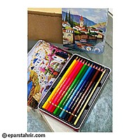 مدادرنگي برند آپيج 12 رنگ جعبه فلزي