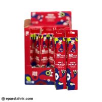 مداد قرمز پرودن سه گوش كد 2401 (بسته 12 عددی)