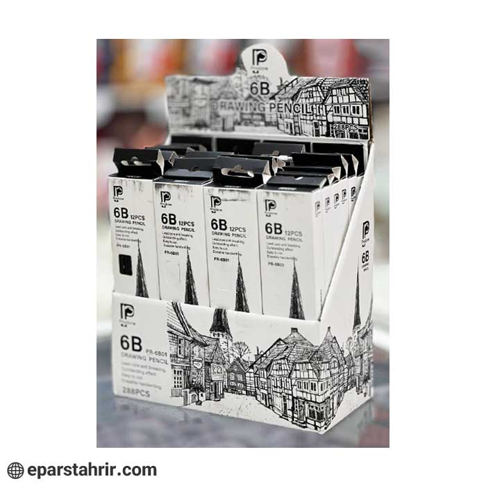 pruden-b6-drawing-pencil-12-pieces مدادطراحي پرودن B6 (12 عددي)