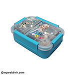 ظرف غذا داخل استیل مستطیلی طرح دار دو تیکه کد 88205