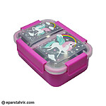 ظرف غذا داخل استیل مستطیلی طرح دار دو تیکه کد 88205